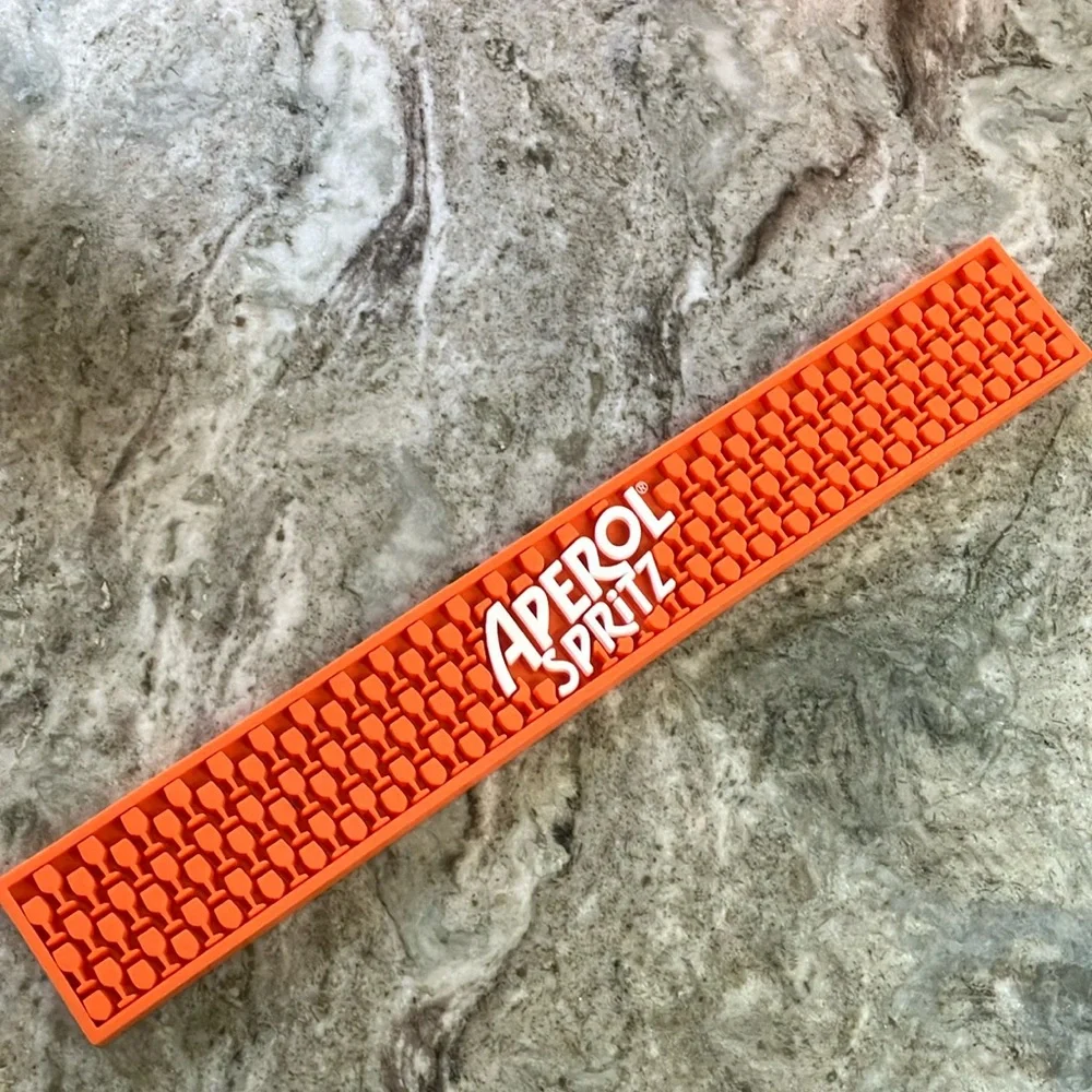 Aperol Spritz Rubber Bar Rail Mat
